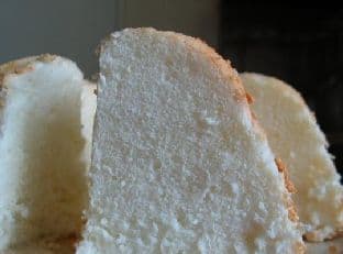 Angel Food Cake With Lemon Icing