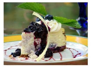 Blueberry Swirl Cheesecake