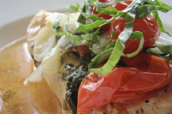Chicken En Papillote With Basil and Cherry Tomatoes