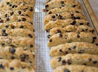 Meyer Lemon Biscotti with Dried Wild Blueberries