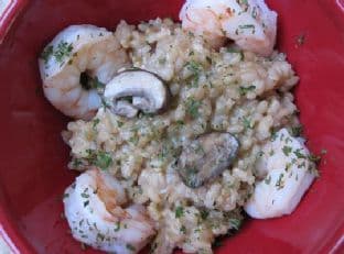 Mushroom and Parmesan Brown Rice Risotto