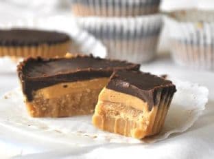no-bake caramel reese's peanut butter cups