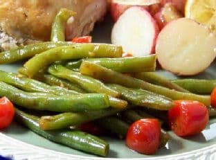 Sautéed Balsamic Green Beans With Cherry Tomatoes
