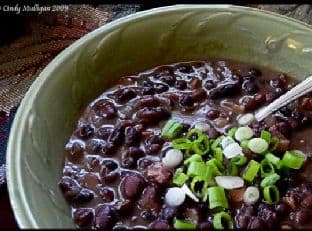 Black Bean Soup - Cindy Style