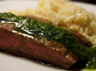 Flank Steak With Chimichurri Sauce