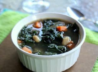 Sweet Potato, Kale & White Bean Soup